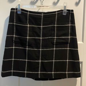 Madewell plaid mini skirt